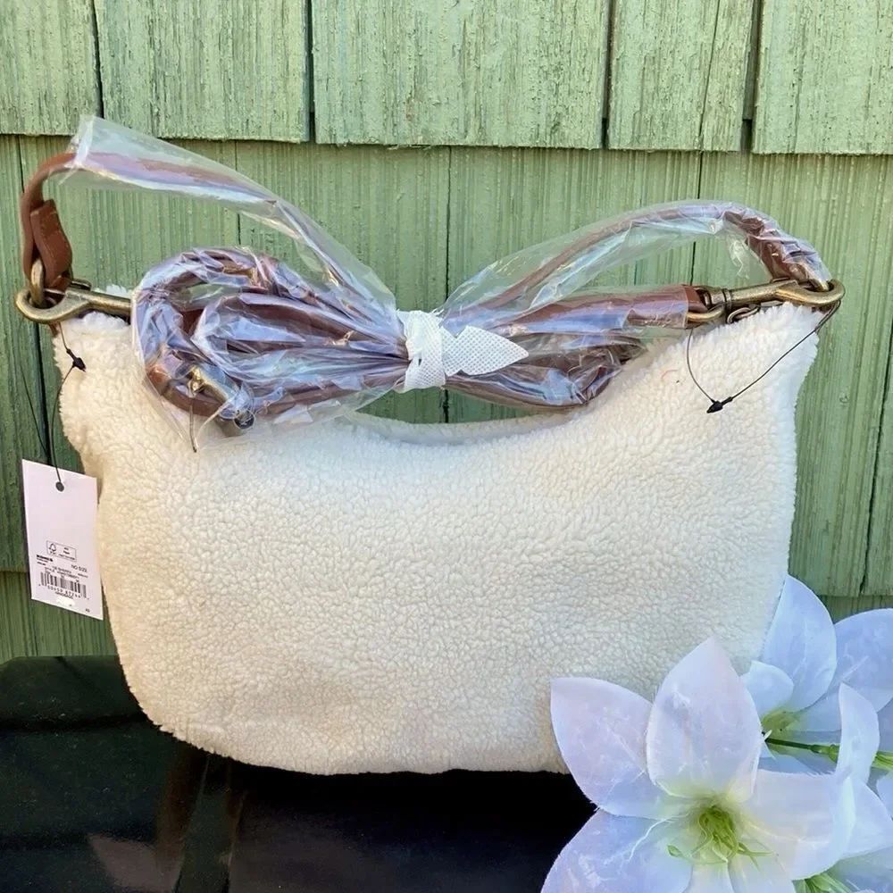 Women’s Sonoma Zuri High Pile Fleece Faux Fur Shoulder Bag Purse
